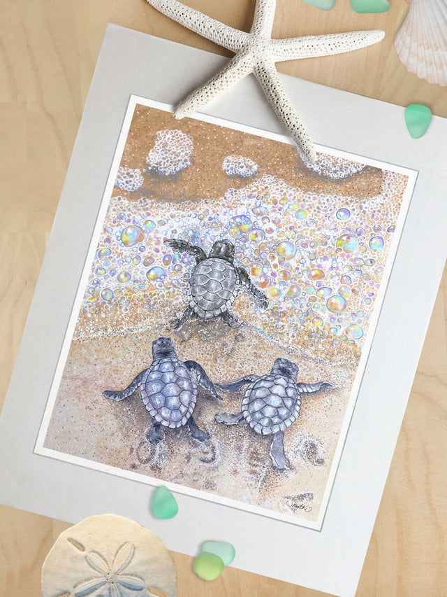 baby sea turtle paintings, beach prints, coastal art, beach bathroom decor, beach nursery, ocean nursery art, sea creature