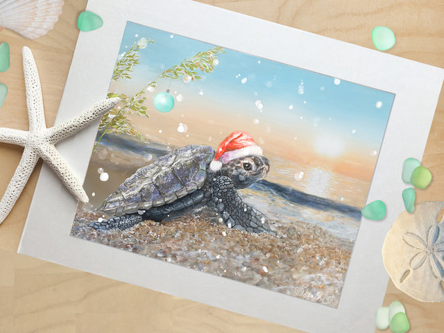 christmas decor, beach christmas decor, sea turtle decor, coastal christmas decor