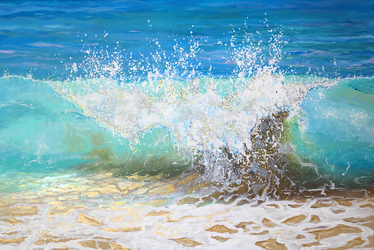 shanthi thiruppathi, Beach Prints, Waves, tropical water, tropical interior design, clearwater beach, calm waters