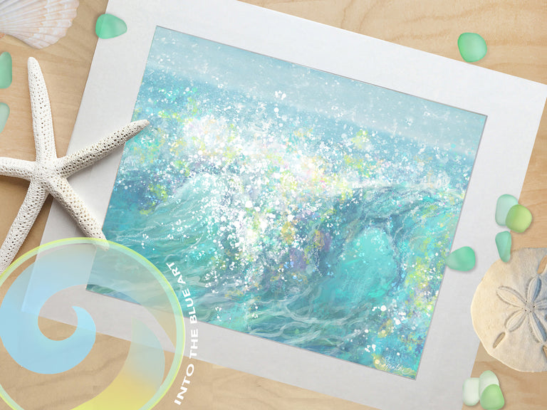 wave art, wave print, beach art, beach prints, beach bathroom art prints