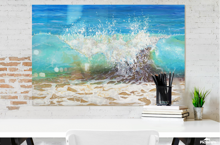 Tropical Splash (Metal Print)