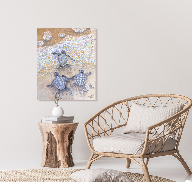 Bubble Path (Metal Print)