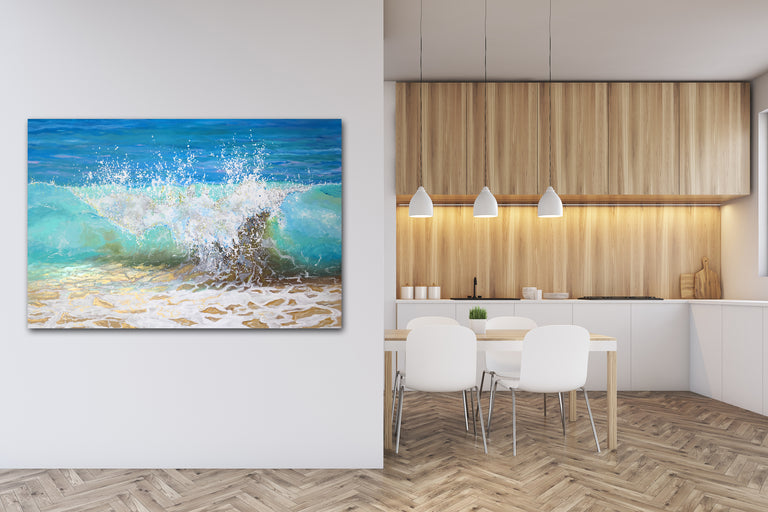 shanthi thiruppathi, Beach Prints, Waves, tropical water, tropical interior design, clearwater beach, calm waters