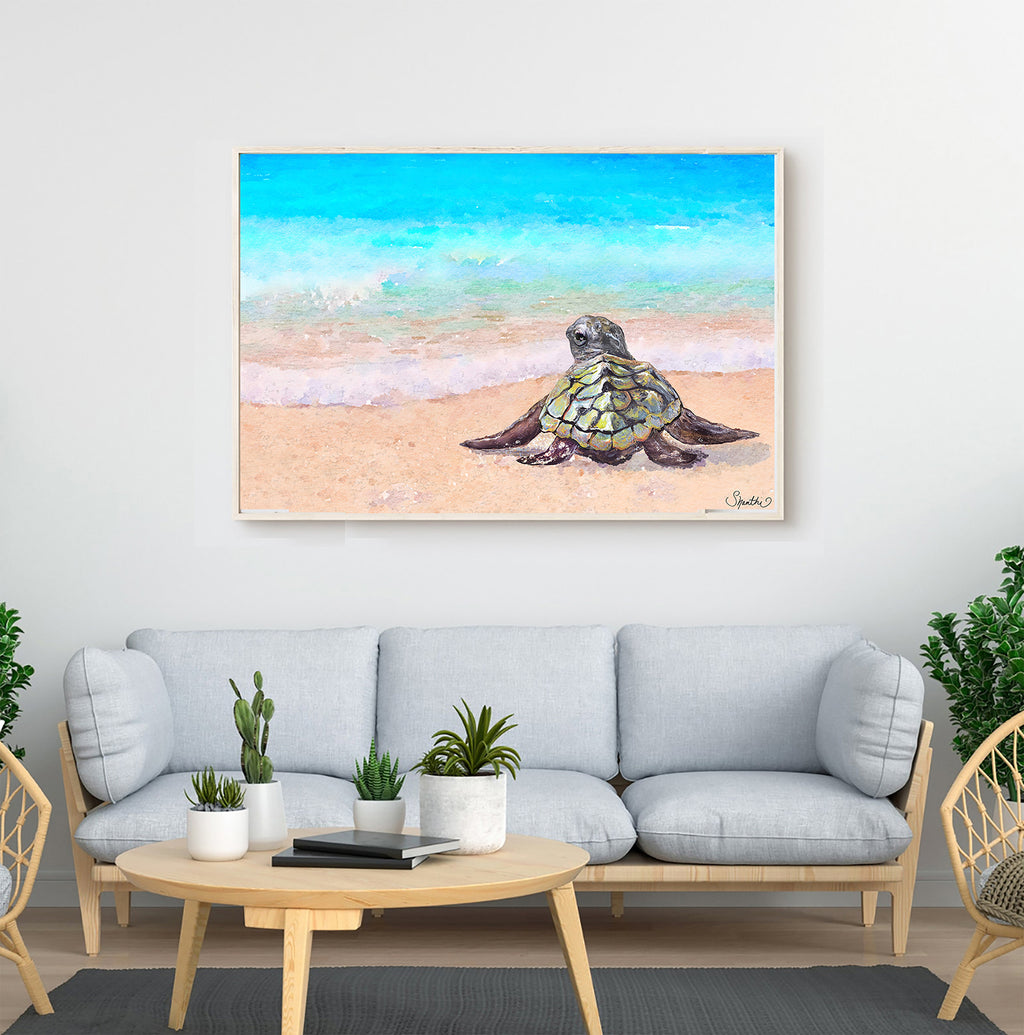 Tropical Decor | Sea Turtle Gifts | Sea Turtle Paintings | Seaside ...