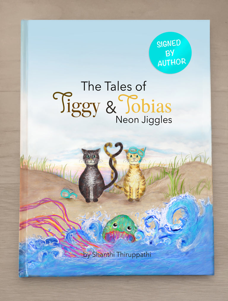 Children's Books / HARDCOVER / SIGNED BY AUTHOR / - The Tales of Tiggy & Tobias  Neon Jiggles
